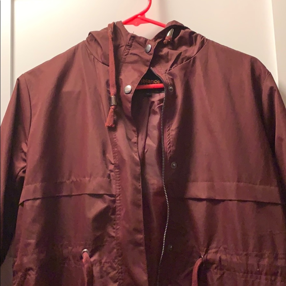 Forever 21 Utility Jacket Burgundy